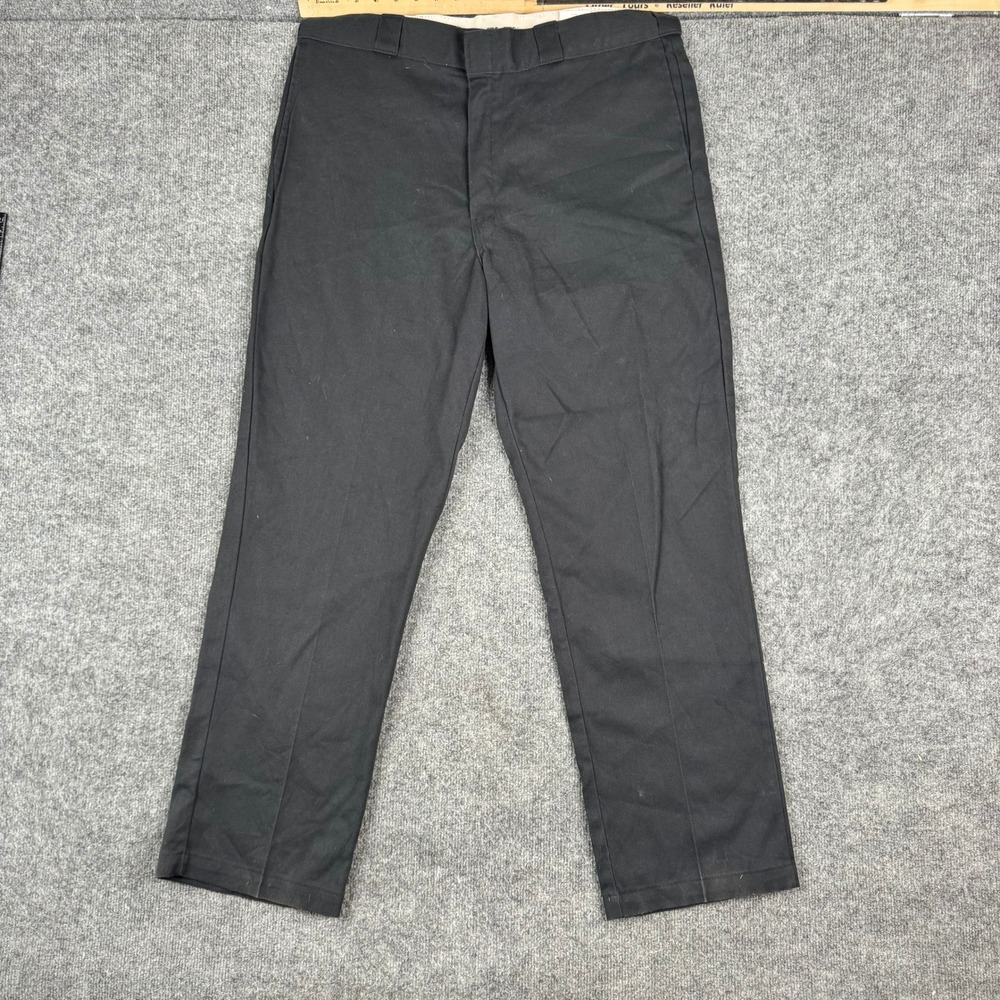 Dickies Work Pants Mens Size 38x32 Flex Regular Fit Straight Leg‎ Flat Front